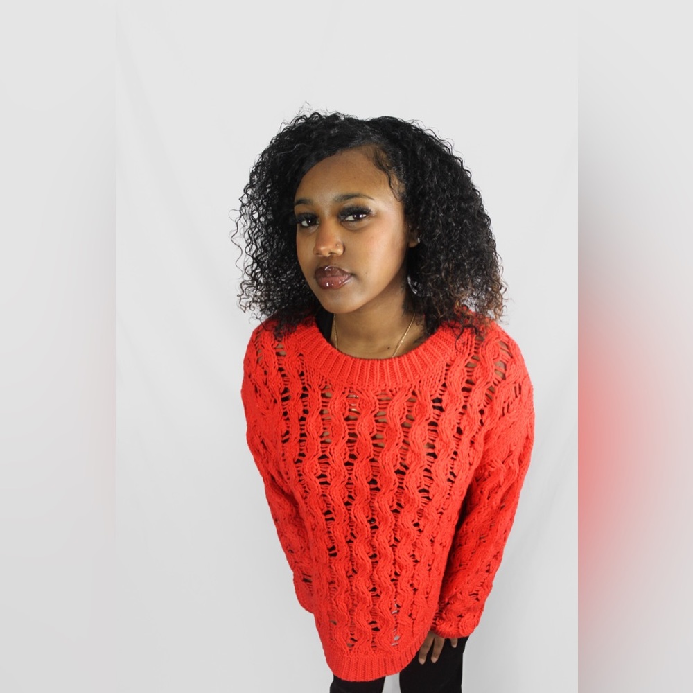 Cable Net Sweater